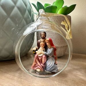 Nativity Scene Christmas Glass Ornament By Dicksons
